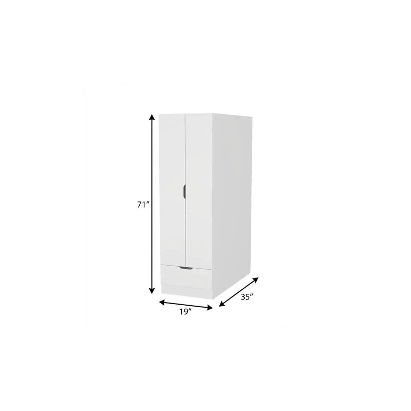 19" White Wood Corner Accent Chest Homeroots Kitchen & Dining