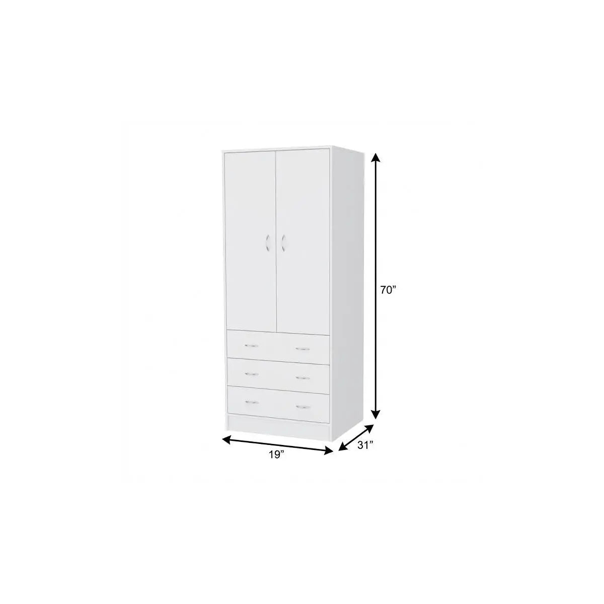 19" White Wood Corner Accent Chest Homeroots Kitchen & Dining