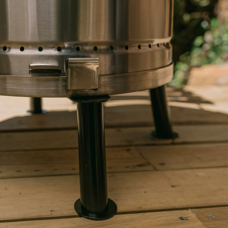 19" X 12" Silver Stainless Steel Portable Smoker Barrel Homeroots Outdoor