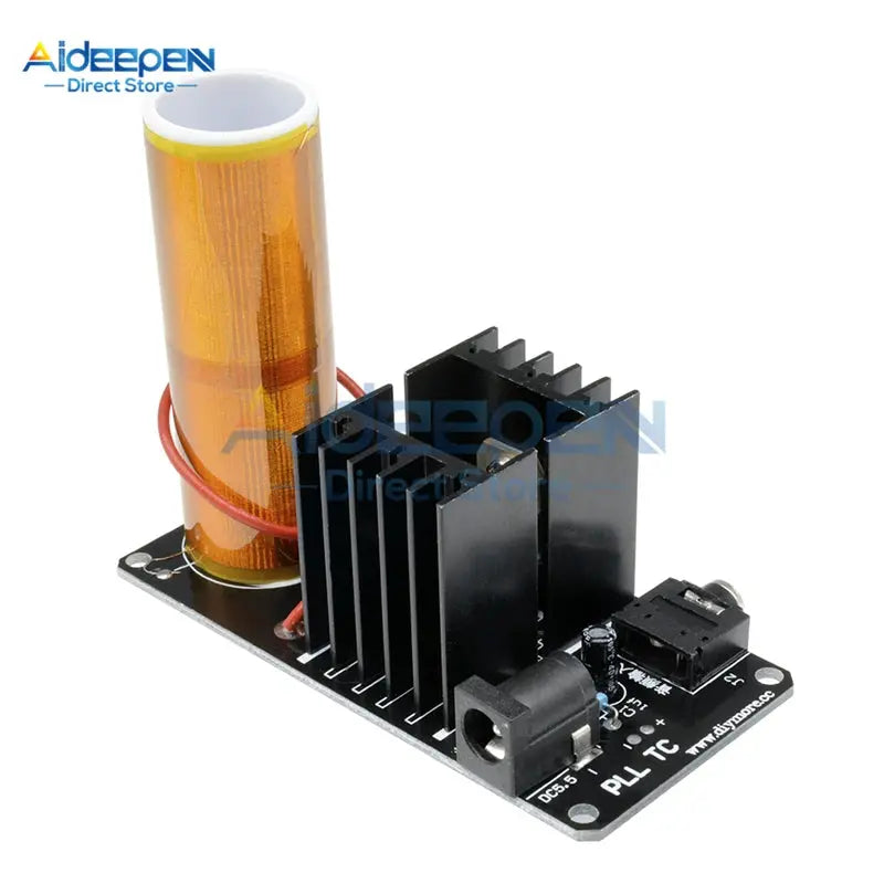 1Set Tesla Coil Kit DC 15-24V 15W Mini Music Tesla Coil Plasma Speaker Tesla Wireless Transmission DIY Kits GreatEagleInc