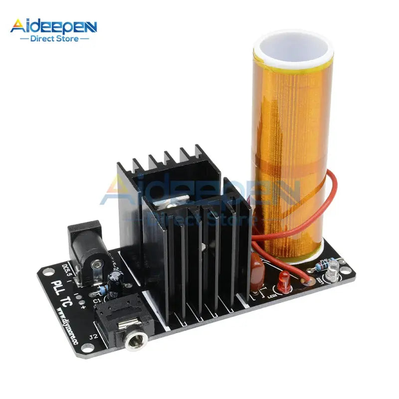 1Set Tesla Coil Kit DC 15-24V 15W Mini Music Tesla Coil Plasma Speaker Tesla Wireless Transmission DIY Kits GreatEagleInc