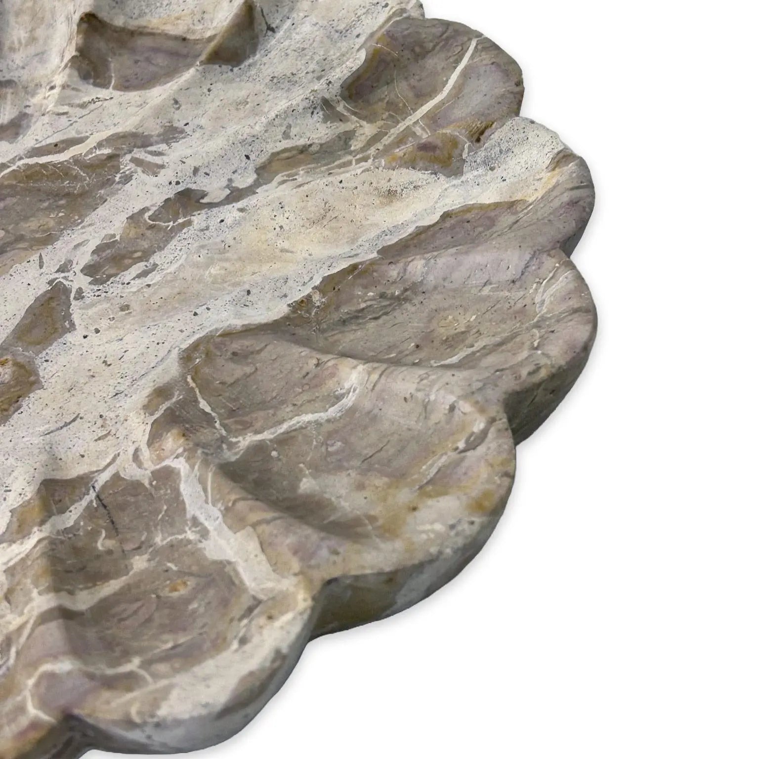 1" Beige Marble Decorative Bowl Homeroots Home Decor