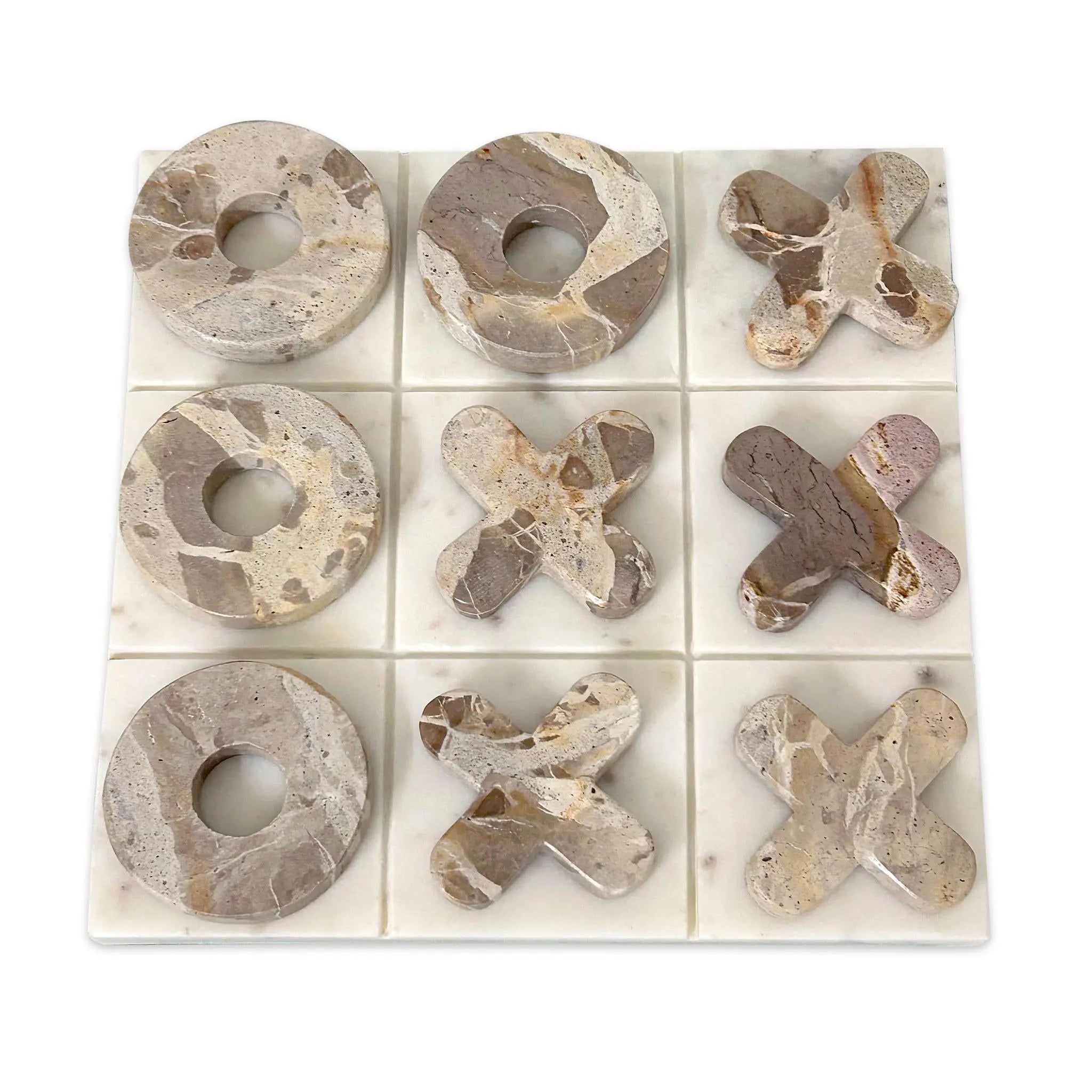 1" Cream Marble Decorative Game Homeroots Home Decor