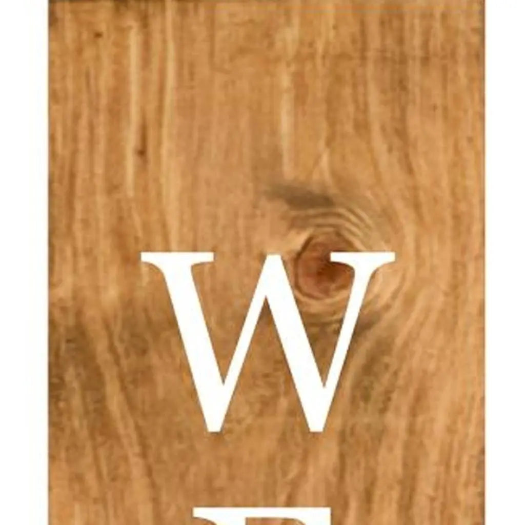 1" Tan And White Solid Wood Welcome Dogs Porch Sign Homeroots Outdoor