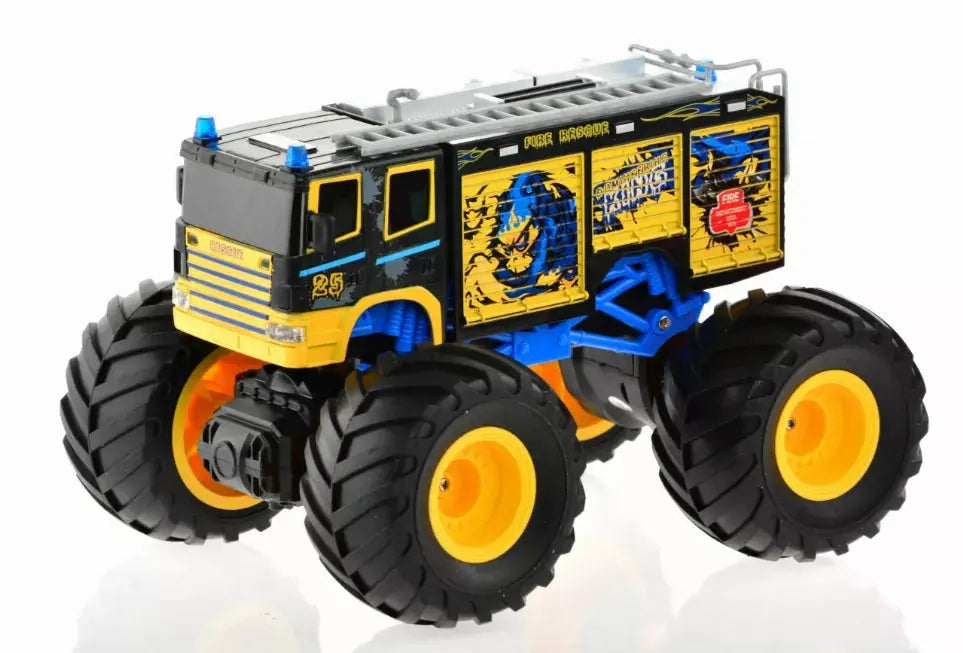 1:18 Big Wheel Racing Fire truck with Lights & Sounds Singda
