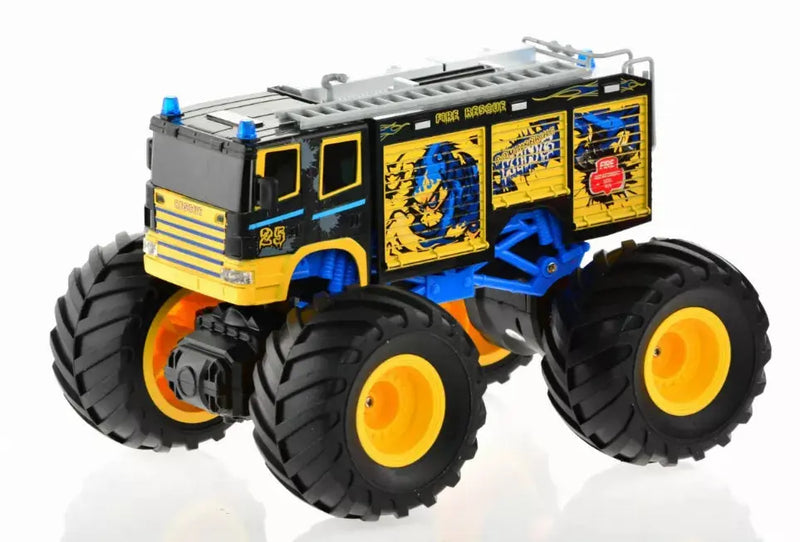 1:18 Big Wheel Racing Fire truck with Lights & Sounds Singda