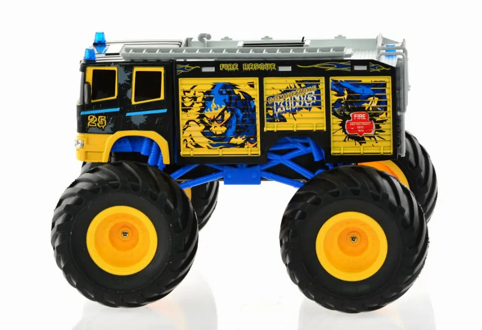 1:18 Big Wheel Racing Fire truck with Lights & Sounds Singda