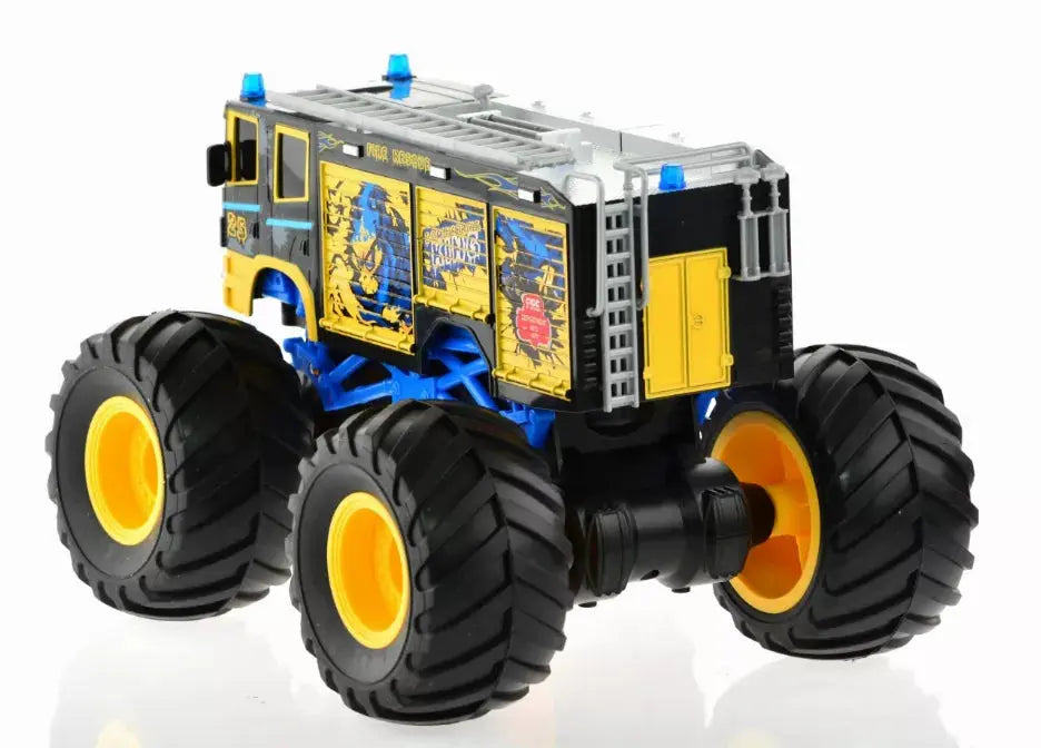1:18 Big Wheel Racing Fire truck with Lights & Sounds Singda