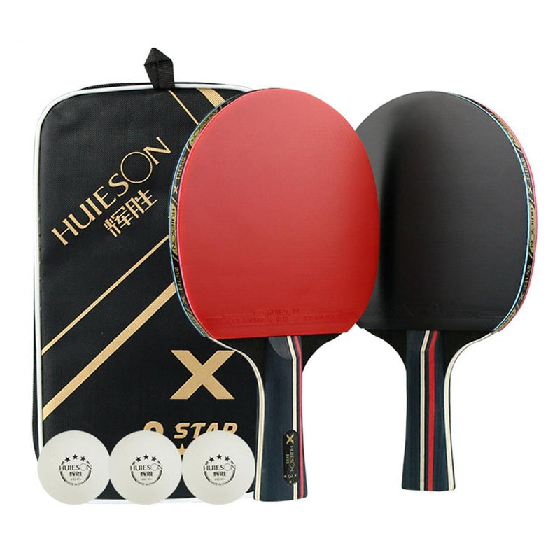 1Pair Table Tennis Rackets Professional Rubber Carbon Pingpong Racket Short Long Handle Table Tennis Training Rackets