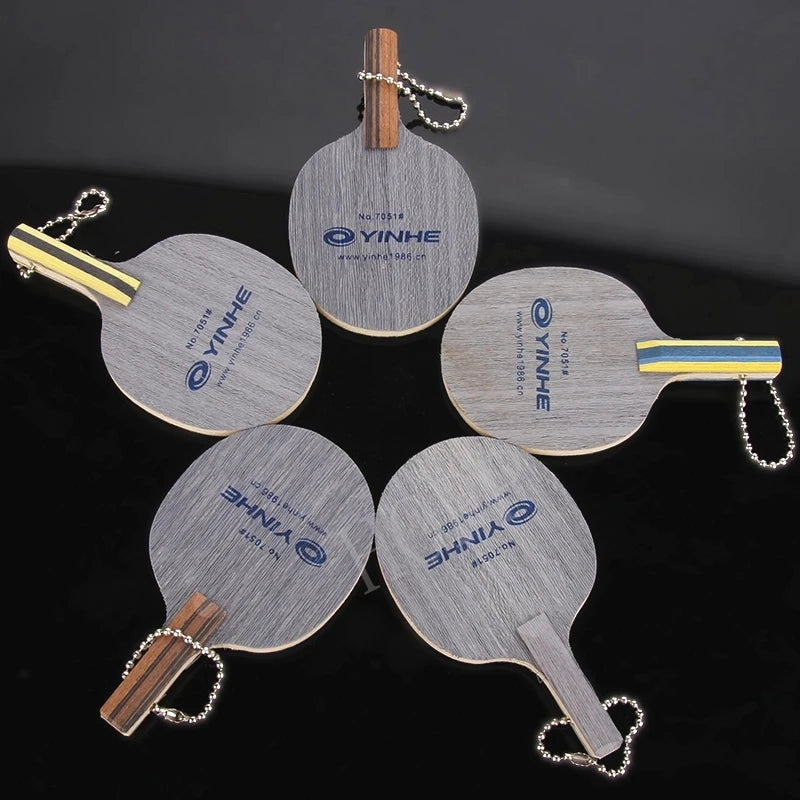 1pcs Yinhe mini table tennis blade 7051 signature backpack pendant keychain ping pong bat accessories