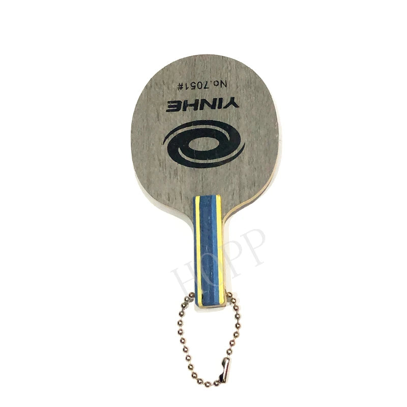 1pcs Yinhe mini table tennis blade 7051 signature backpack pendant keychain ping pong bat accessories