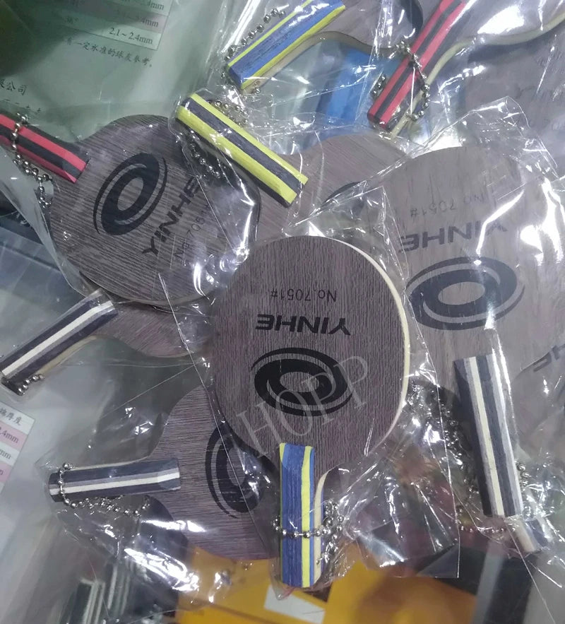 1pcs Yinhe mini table tennis blade 7051 signature backpack pendant keychain ping pong bat accessories