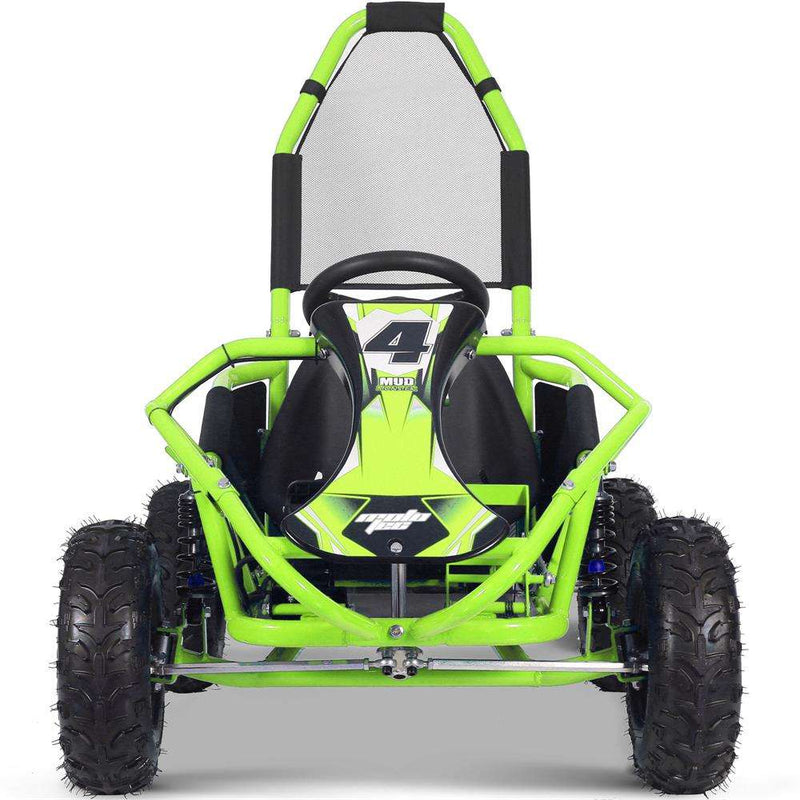 Mototec Mud Monster Kids Electric 48v 1000w Go Kart Full Suspension Green - Apparel & Accessories