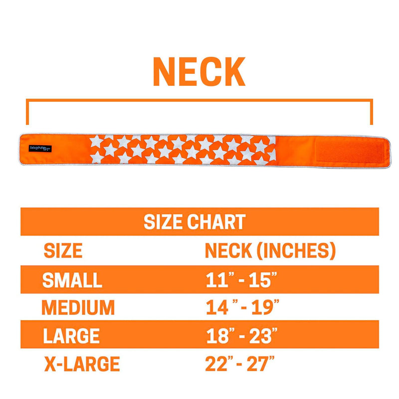 Reflective Dog Collar. Fluorescent Blaze Orange with Adjustable Fastener for Small Medium & Large Pets. High Visibility Dog…