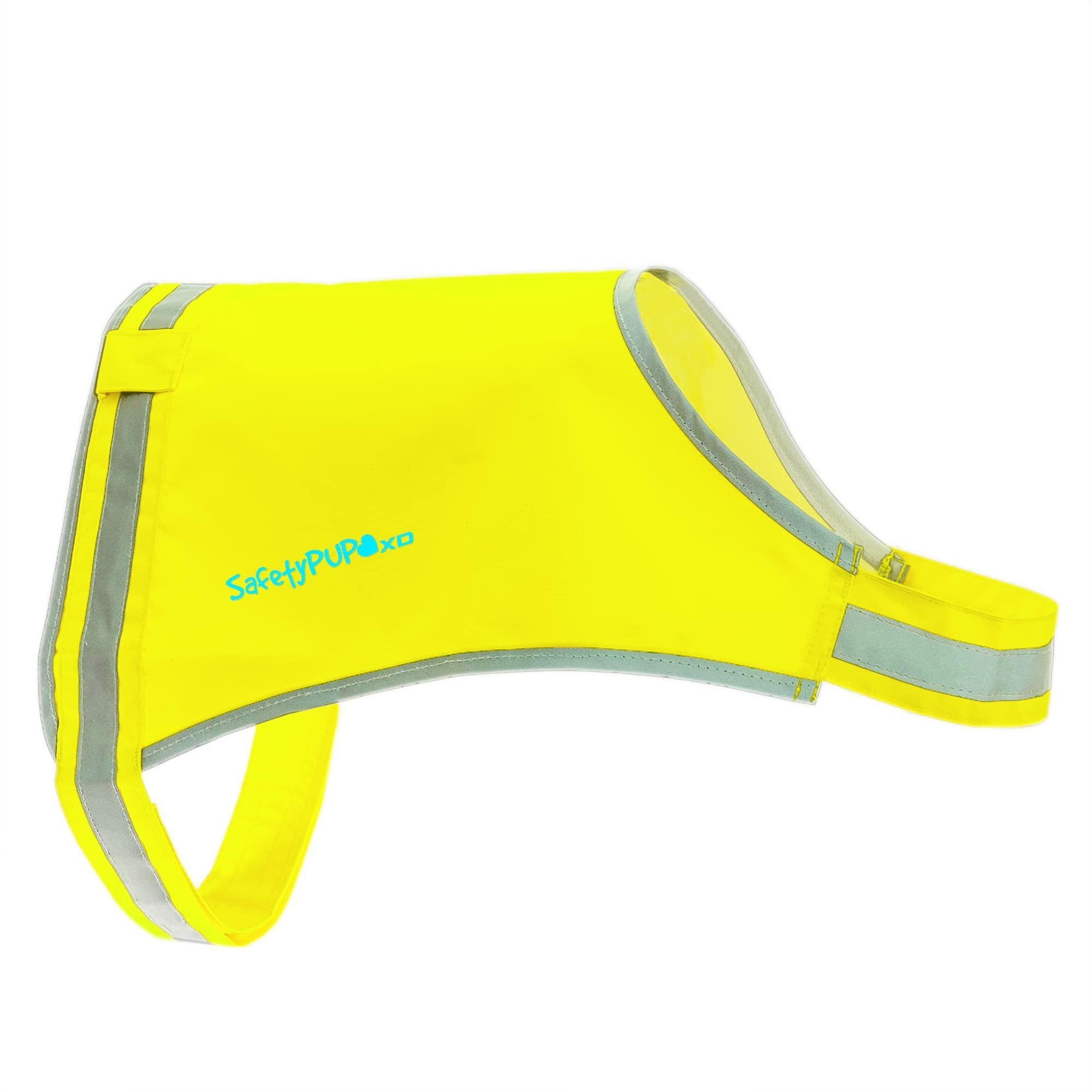 Lite Dog Vest. Coverage to Mid Back. Reflective Hi Visibility Fluorescent Yellow Fabric Helps to Keep Them in Sight and…