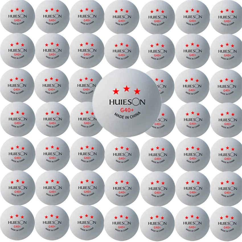 2023 New Three-Star Level Table Tennis Balls 40+mm New Material ABS 50 100 PCS Training Ping Pong Balls 2.8g White Yellow