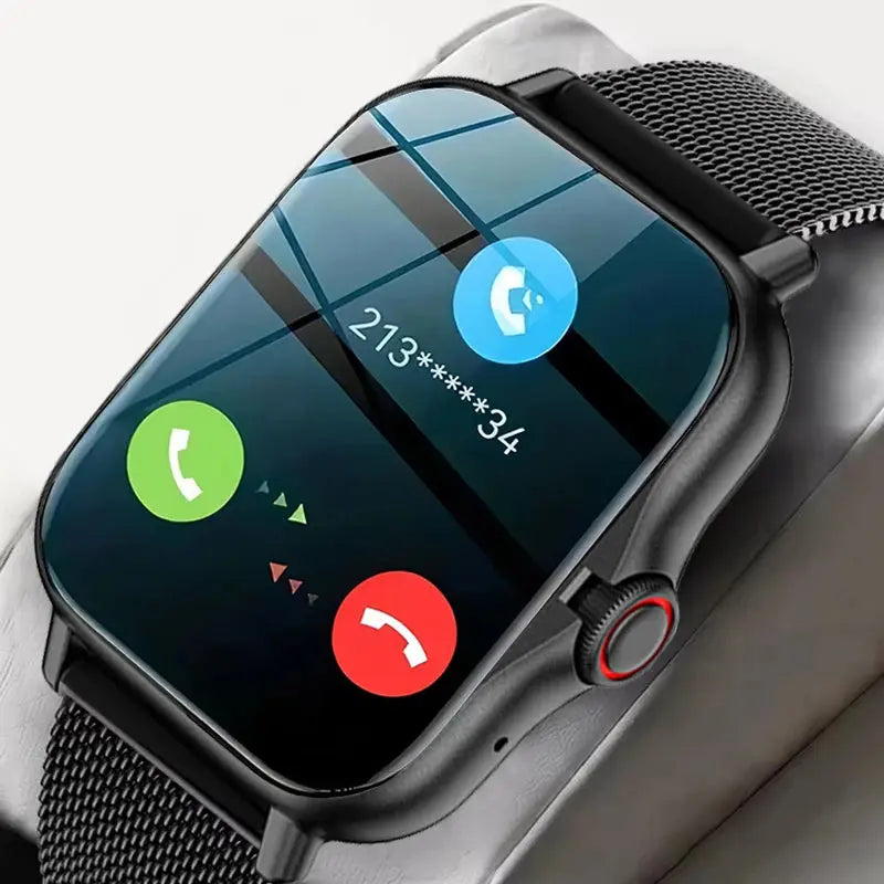 2024 Smart Watch Android Phone 1.44'' Inch Color Screen Bluetooth Call Blood Oxygen/Pressure Monitoring Smart Watch Women Men GreatEagleInc