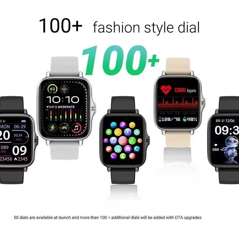 2024 Smart Watch Android Phone 1.44'' Inch Color Screen Bluetooth Call Blood Oxygen/Pressure Monitoring Smart Watch Women Men GreatEagleInc
