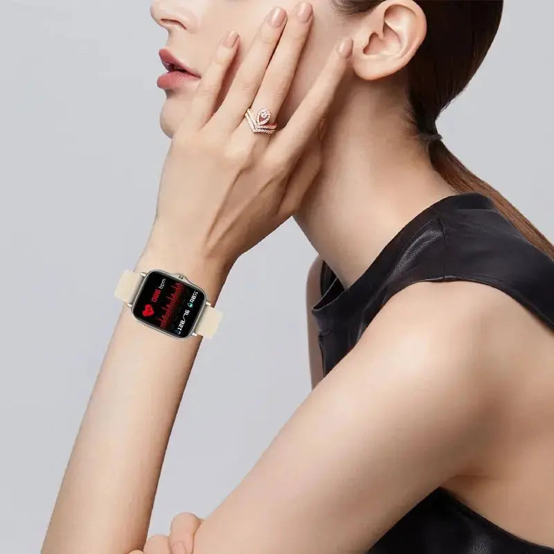2024 Smart Watch Android Phone 1.44'' Inch Color Screen Bluetooth Call Blood Oxygen/Pressure Monitoring Smart Watch Women Men GreatEagleInc