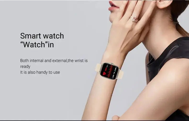 2024 Smart Watch Android Phone 1.44'' Inch Color Screen Bluetooth Call Blood Oxygen/Pressure Monitoring Smart Watch Women Men GreatEagleInc