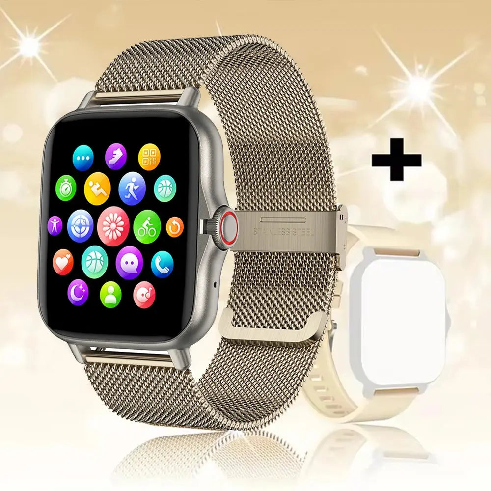 2024 Smart Watch Android Phone 1.44'' Inch Color Screen Bluetooth Call Blood Oxygen/Pressure Monitoring Smart Watch Women Men GreatEagleInc