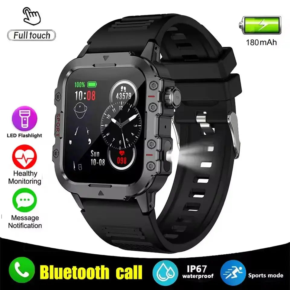 2024 Smart Watch Android Phone 1.44'' Inch Color Screen Bluetooth Call Blood Oxygen/Pressure Monitoring Smart Watch Women Men GreatEagleInc