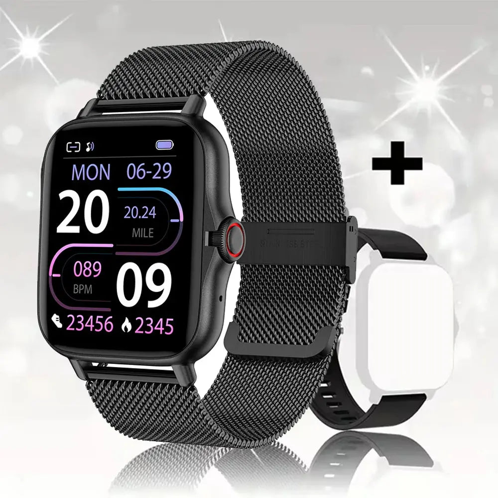 2024 Smart Watch Android Phone 1.44'' Inch Color Screen Bluetooth Call Blood Oxygen/Pressure Monitoring Smart Watch Women Men GreatEagleInc
