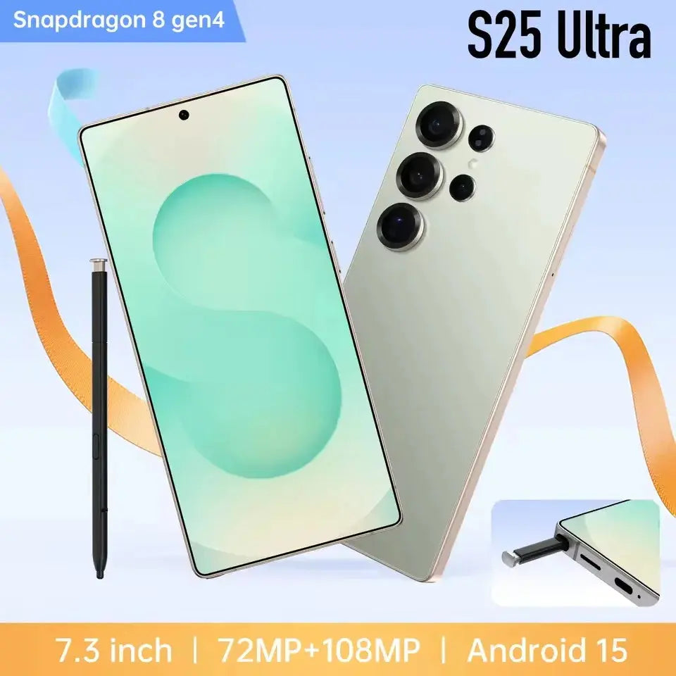 2025 Latest S25 Ultra Smart Phone 16GB +1TB Gaming Dual SIM CDMA 108MP 4K Display Deca Core Global Version GreatEagleInc