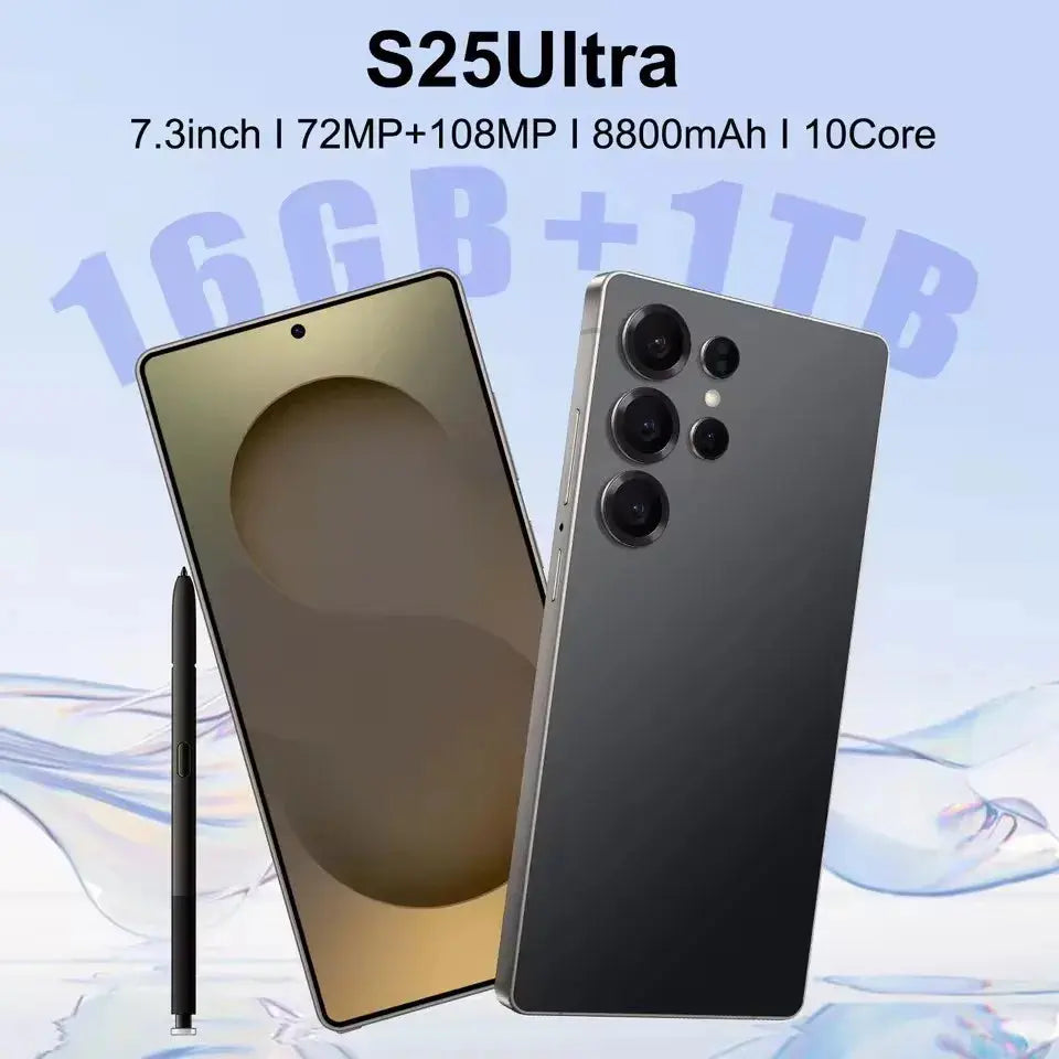2025 Latest S25 Ultra Smart Phone 16GB +1TB Gaming Dual SIM CDMA 108MP 4K Display Deca Core Global Version GreatEagleInc