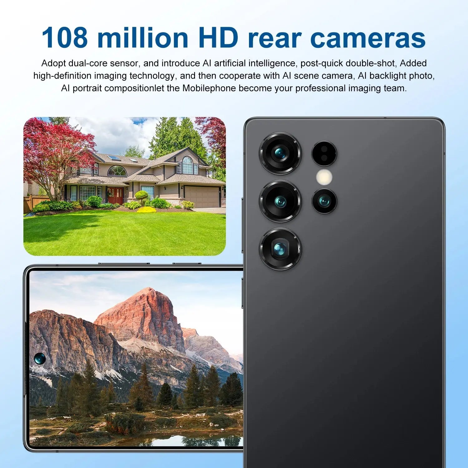 2025 Latest S25 Ultra Smart Phone 16GB +1TB Gaming Dual SIM CDMA 108MP 4K Display Deca Core Global Version GreatEagleInc