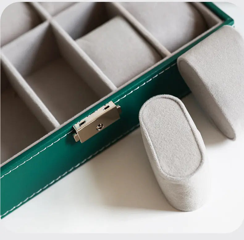 2025 New Leather Watch Box Storage Box with Lock Home Watch Organizer Display Box Mechanical Watch Jewelry Box GreatEagleInc