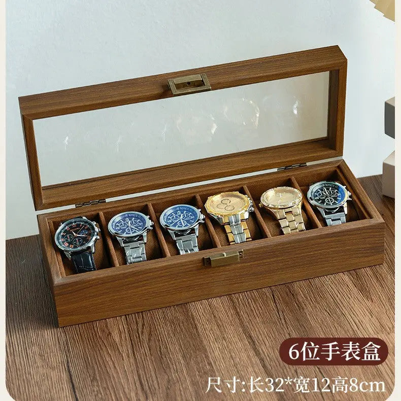 2025 New Leather Watch Box Storage Box with Lock Home Watch Organizer Display Box Mechanical Watch Jewelry Box GreatEagleInc