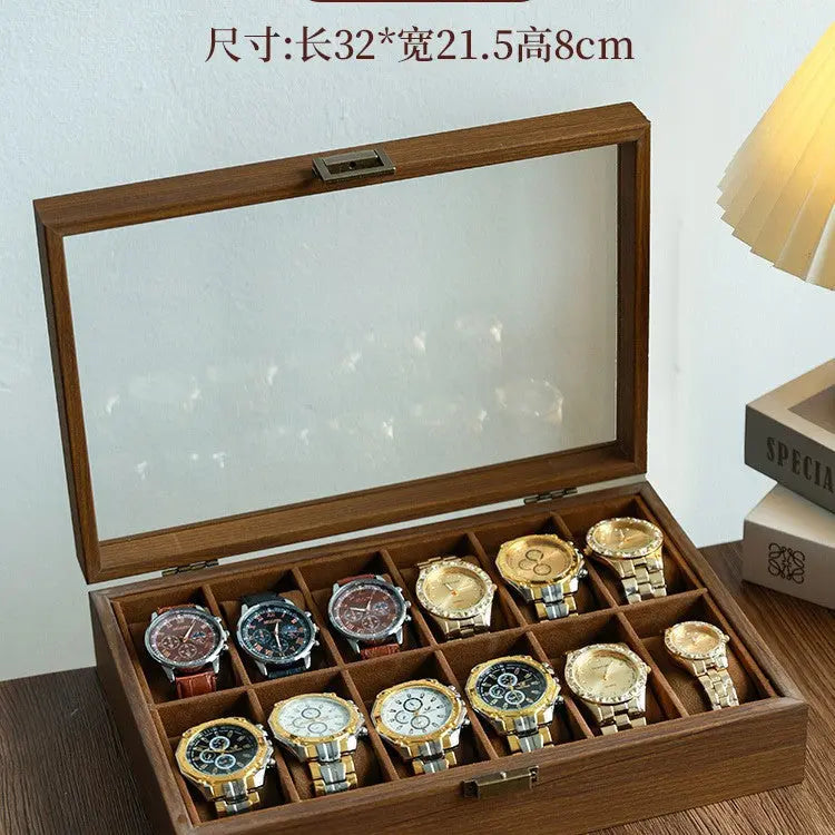 2025 New Leather Watch Box Storage Box with Lock Home Watch Organizer Display Box Mechanical Watch Jewelry Box GreatEagleInc