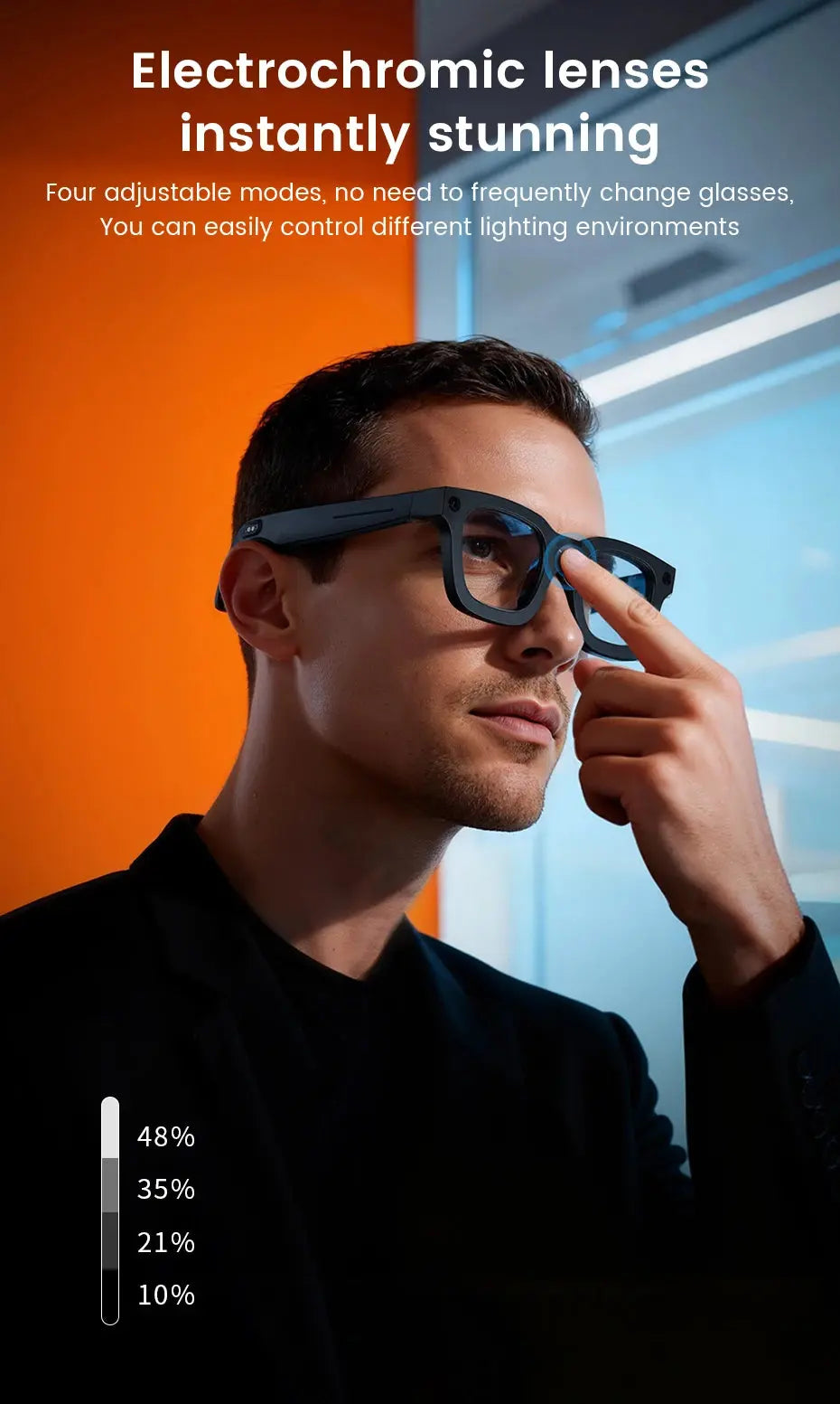 2026 Smart Glasses HD Photo Video OpenAI Record Translation Touch Photochromic Lenses Bluetooth Call Music Multifunction Glasses GreatEagleInc