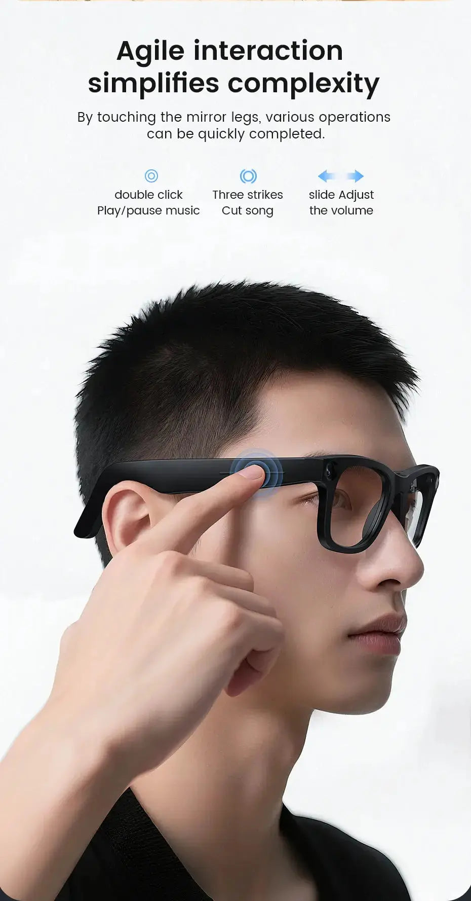2026 Smart Glasses HD Photo Video OpenAI Record Translation Touch Photochromic Lenses Bluetooth Call Music Multifunction Glasses GreatEagleInc