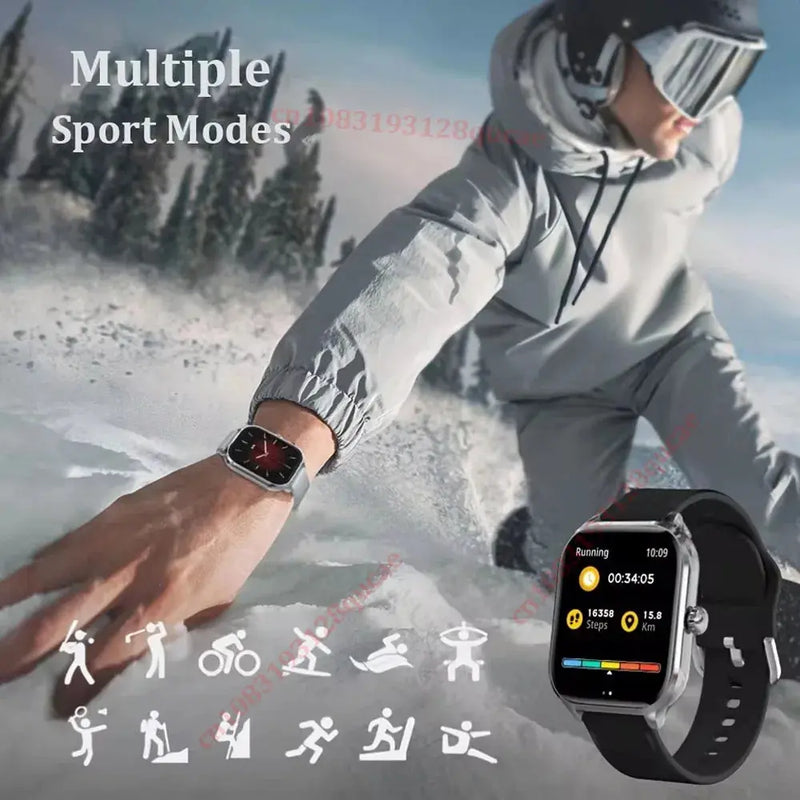 2026 Smart Watch Android IOS Phone 2.01 Inch Color Screen Bluetooth Answer Call Fitness Watches Tracker Smartwatch Women Men New GreatEagleInc
