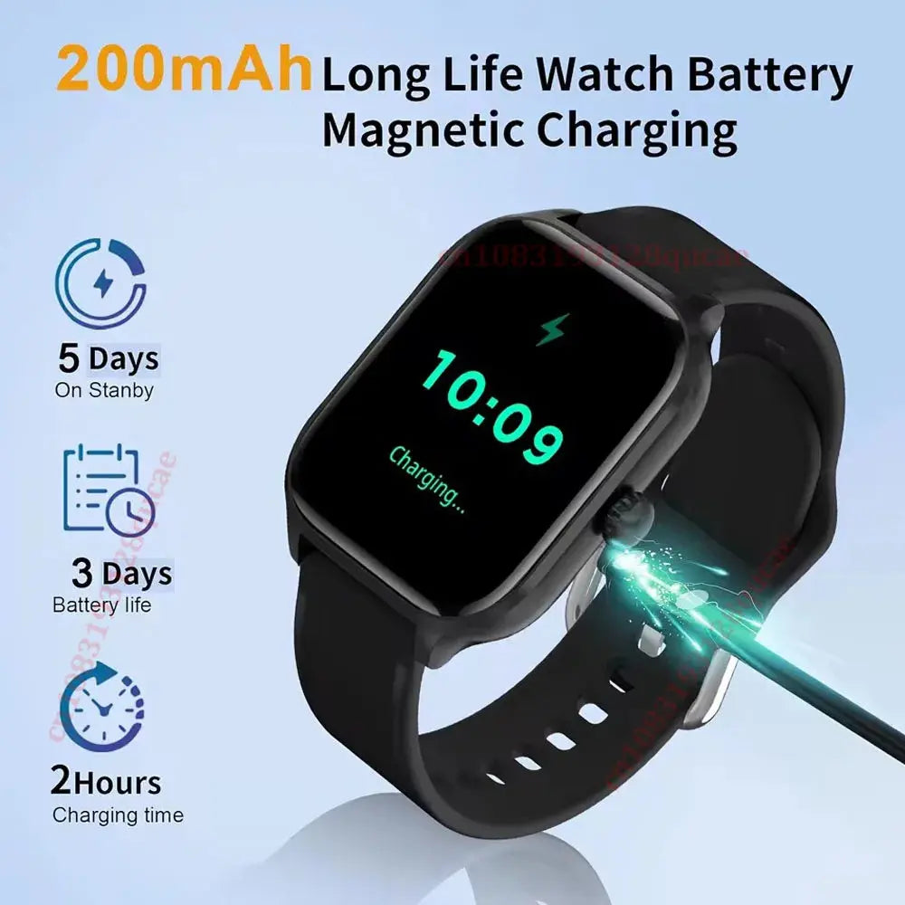 2026 Smart Watch Android IOS Phone 2.01 Inch Color Screen Bluetooth Answer Call Fitness Watches Tracker Smartwatch Women Men New GreatEagleInc