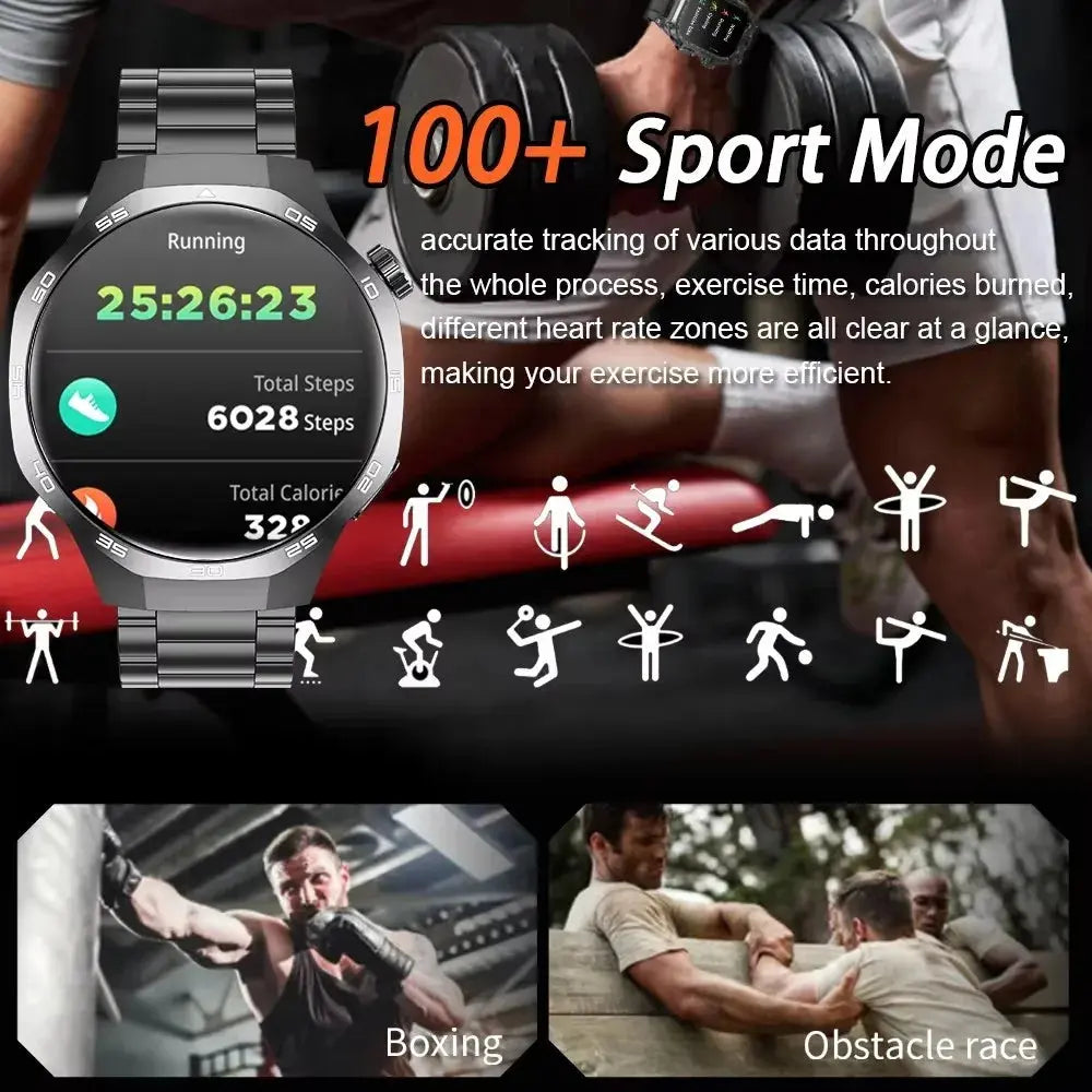 2026 new smart watch HD IPS large screen NFC GPS locator Bluetooth call life waterproof 100 + sports mode health monitoring GreatEagleInc