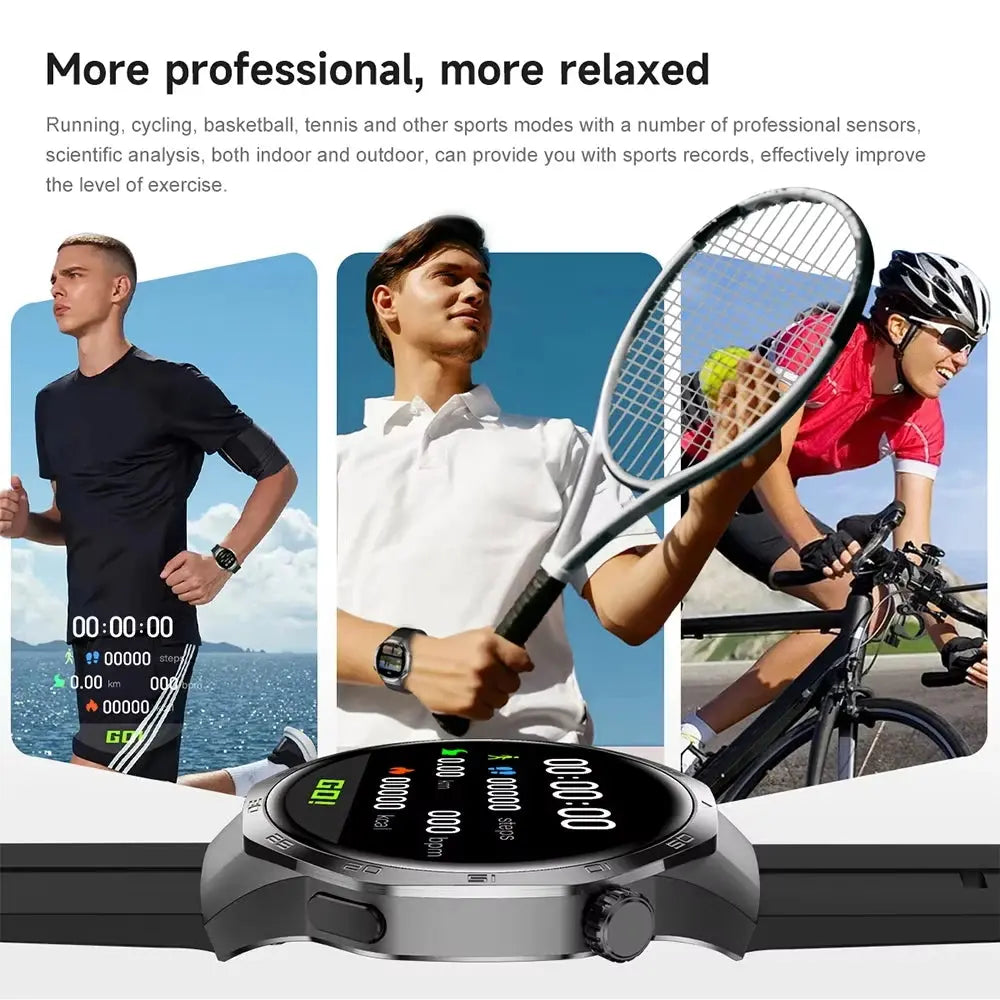 2026 new smart watch HD IPS large screen NFC GPS locator Bluetooth call life waterproof 100 + sports mode health monitoring GreatEagleInc
