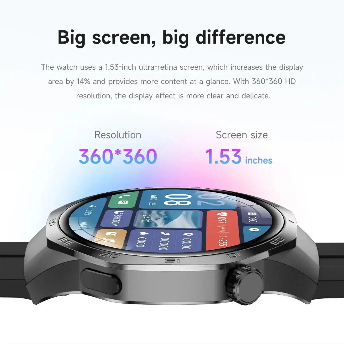 2026 new smart watch HD IPS large screen NFC GPS locator Bluetooth call life waterproof 100 + sports mode health monitoring GreatEagleInc