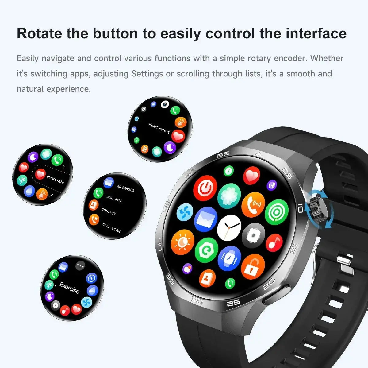 2026 new smart watch HD IPS large screen NFC GPS locator Bluetooth call life waterproof 100 + sports mode health monitoring GreatEagleInc