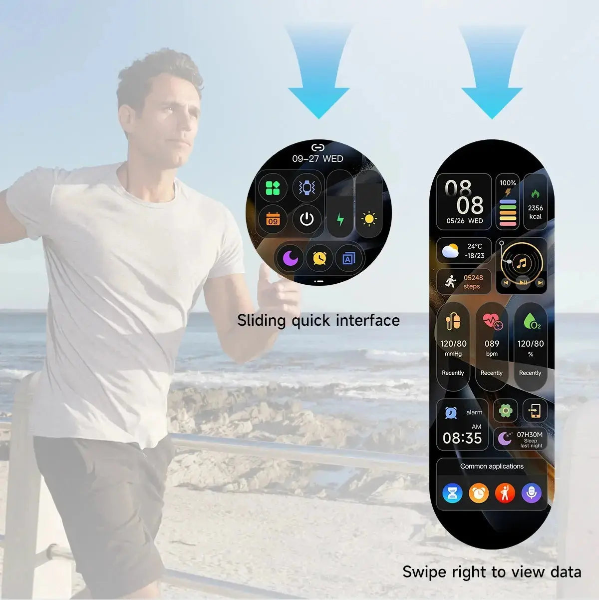 2026 new smart watch HD IPS large screen NFC GPS locator Bluetooth call life waterproof 100 + sports mode health monitoring GreatEagleInc