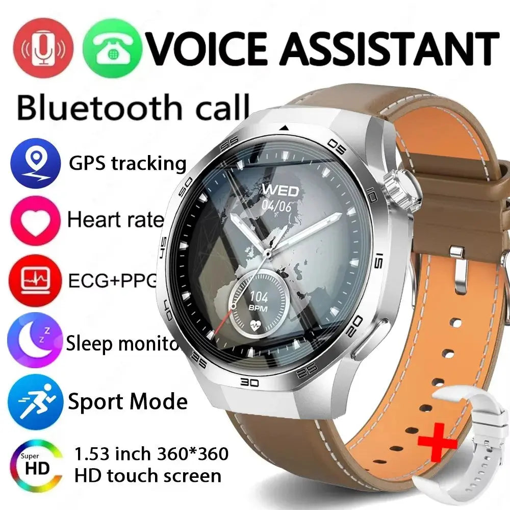 2026 new smart watch HD IPS large screen NFC GPS locator Bluetooth call life waterproof 100 + sports mode health monitoring GreatEagleInc
