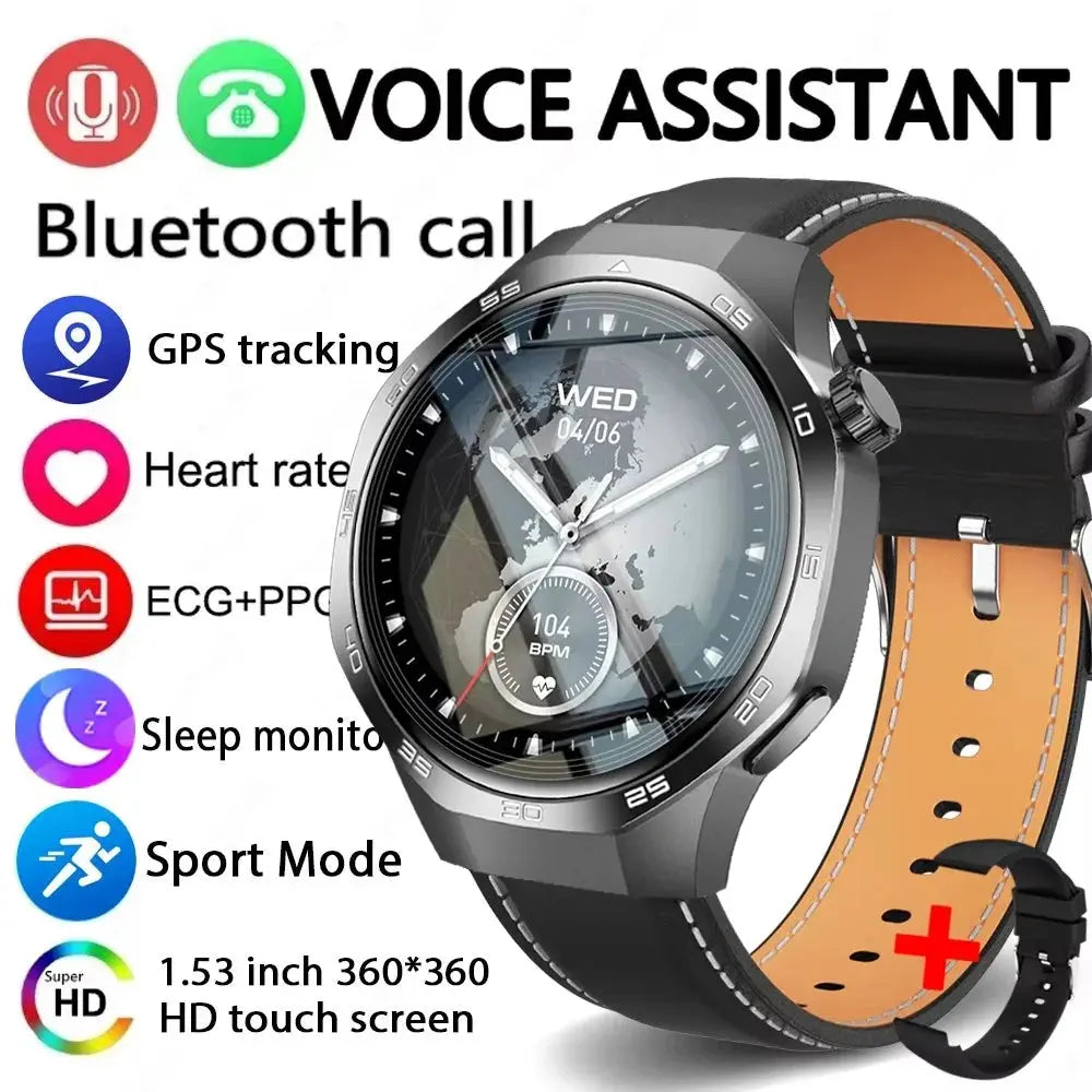 2026 new smart watch HD IPS large screen NFC GPS locator Bluetooth call life waterproof 100 + sports mode health monitoring GreatEagleInc