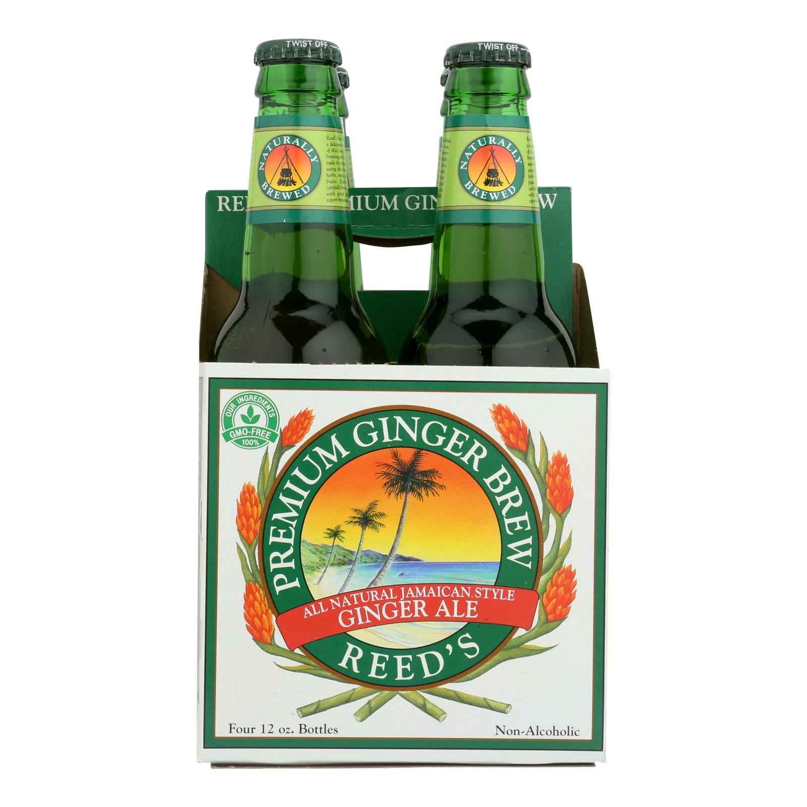 Reed's Ginger Beer Ginger Brew - Premium - Case Of 6 - 12 Fl Oz.