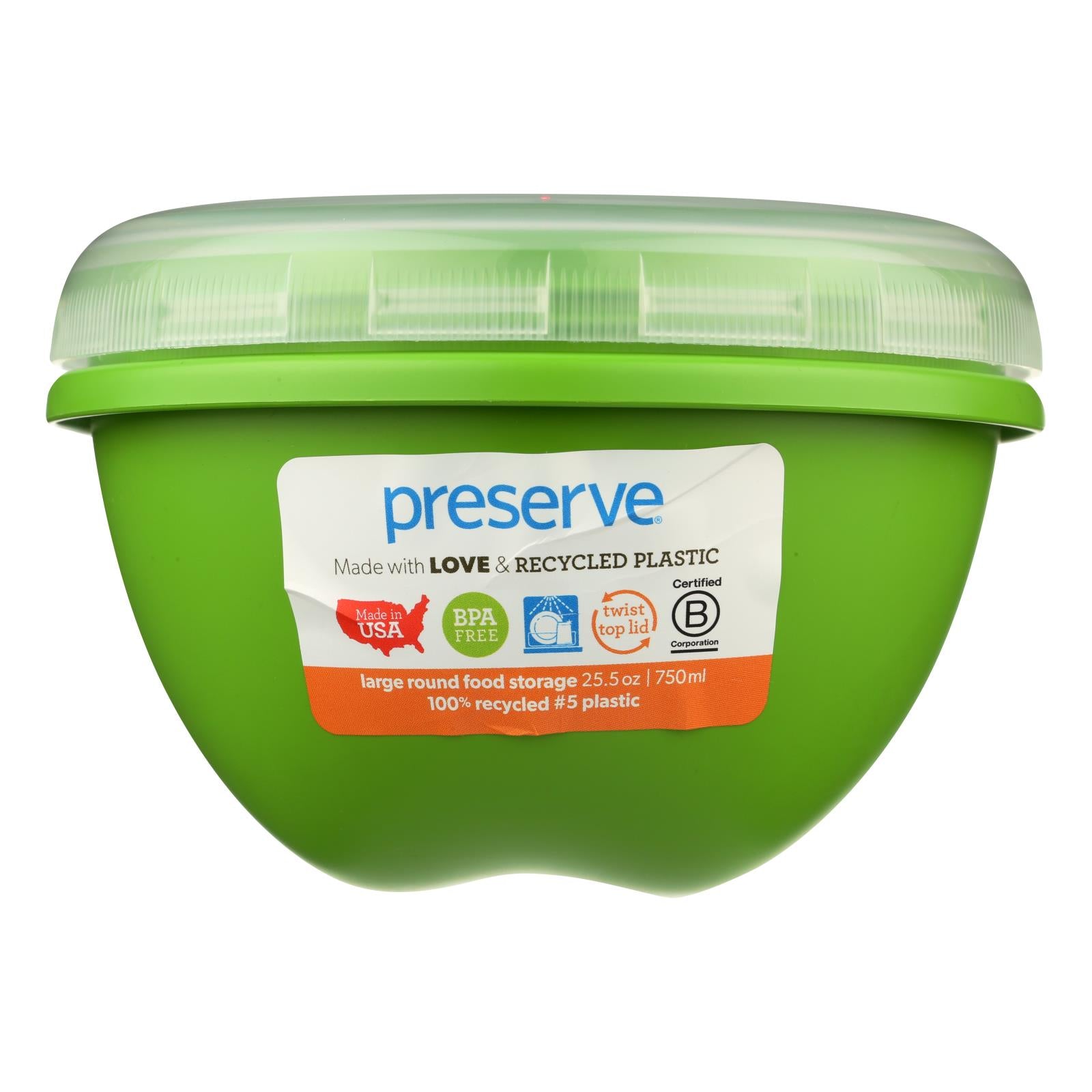 Preserve Large Food Storage Container Green - 25.5 Oz - GreatEagleInc