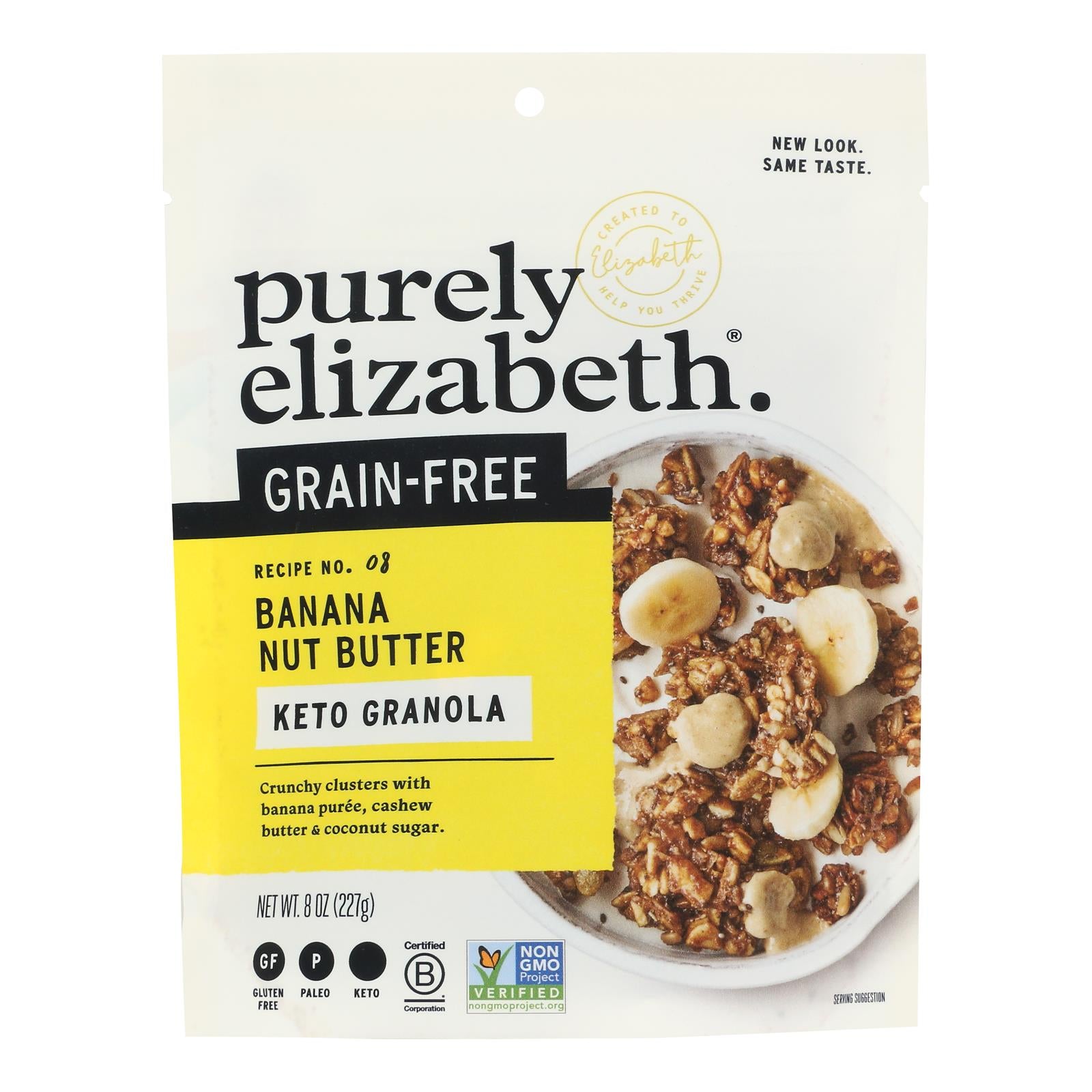 Purely Elizabeth Grain-free Granola - Banana Nut Butter - Case Of 6 - 8 Oz. - GreatEagleInc
