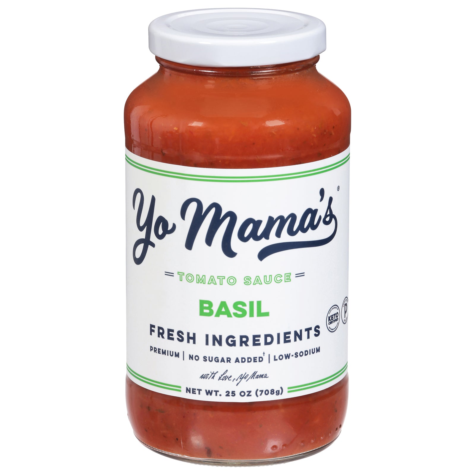 Yo Mama's Foods - Pasta Sauce Tomato Basil - Cs Of 6-25 Oz Default Title