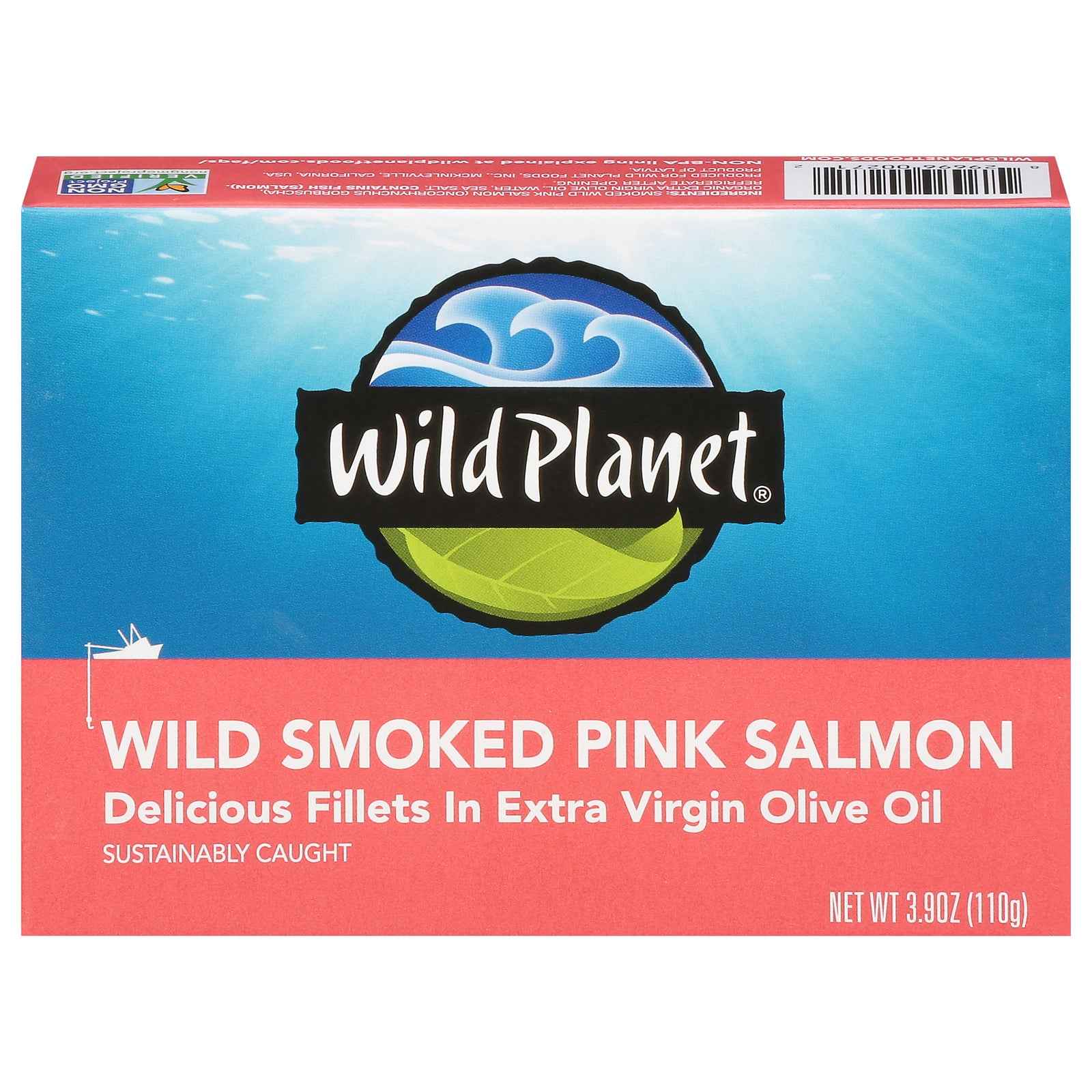 Wild Planet - Pink Salmon Wild Smoked - Cs Of 12-3.9 Oz