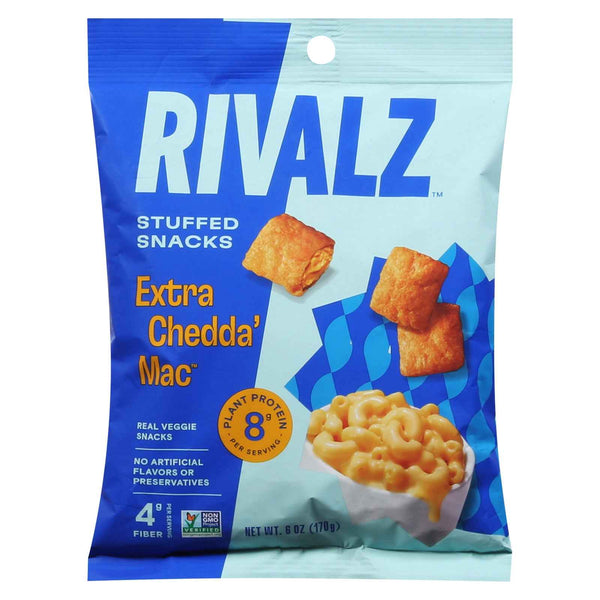 Rivalz - Veg Snack Extra Ched Mac - Cs Of 10-6 Oz
